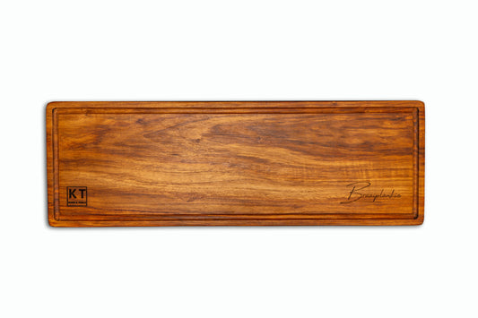 Compact handcrafted wooden braai plank by Kane and Table