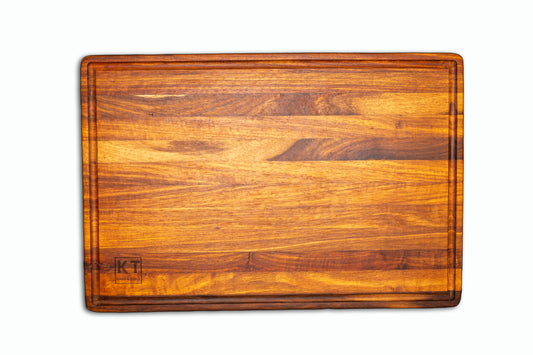 Medium handcrafted wooden chopping block by Kane and Table